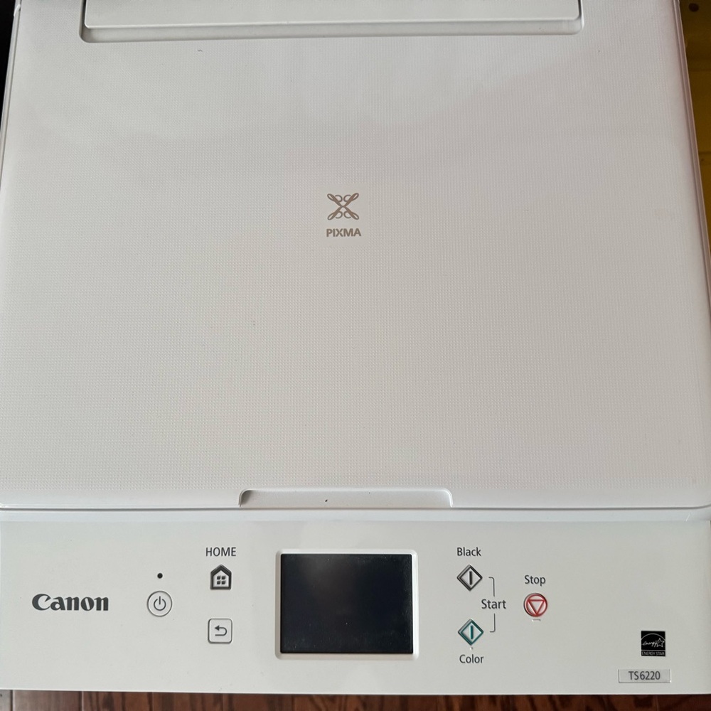 Canon White Pixma All‑In‑One Printer with Front LCD - Picture 2 of 5